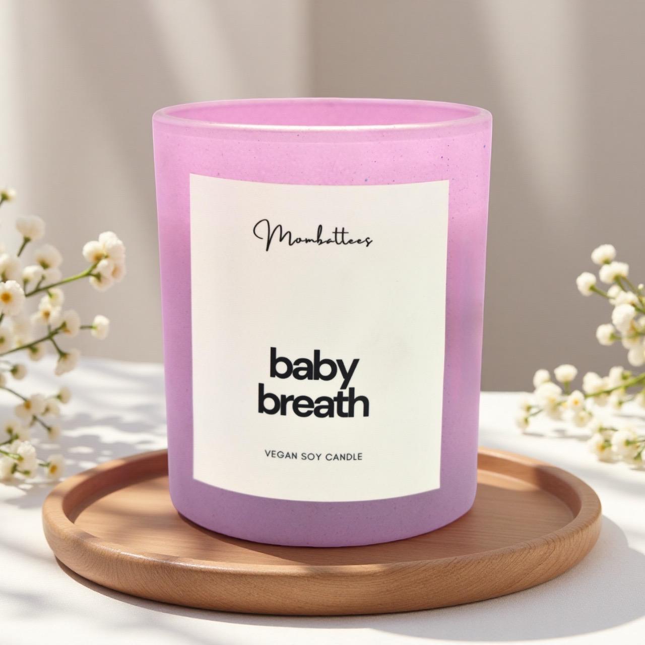 Baby Breath Scented Soy Candle