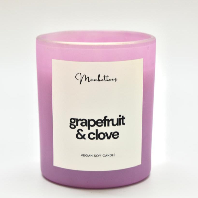 Grapefruit & Clove Scented Soy Candle