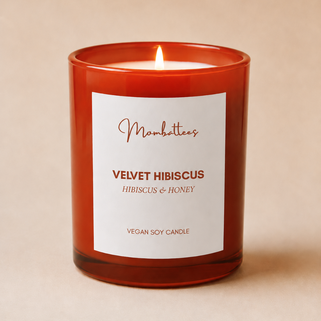 Velvet Hibiscus- Hibiscus & Honey Scented Candle
