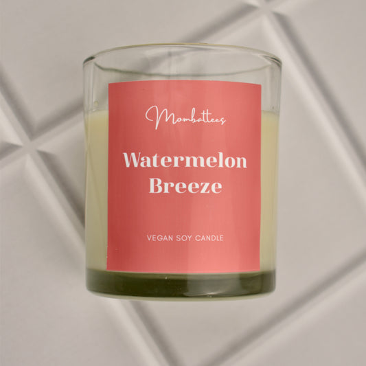 Watermelon Breeze Scented Soy Candle