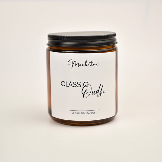 Classic Oudh Amber Jar Scented Soy Candle