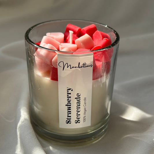 Strawberry Serenade Scented Soy Candle- Jar of Love