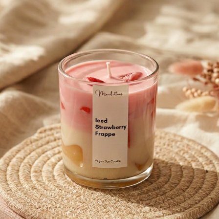 Iced Strawberry Frappuccino Candle