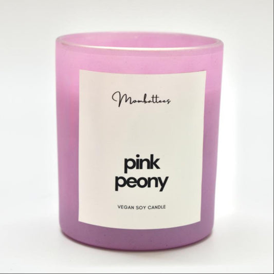 Pink Peony Scented Soy Candle