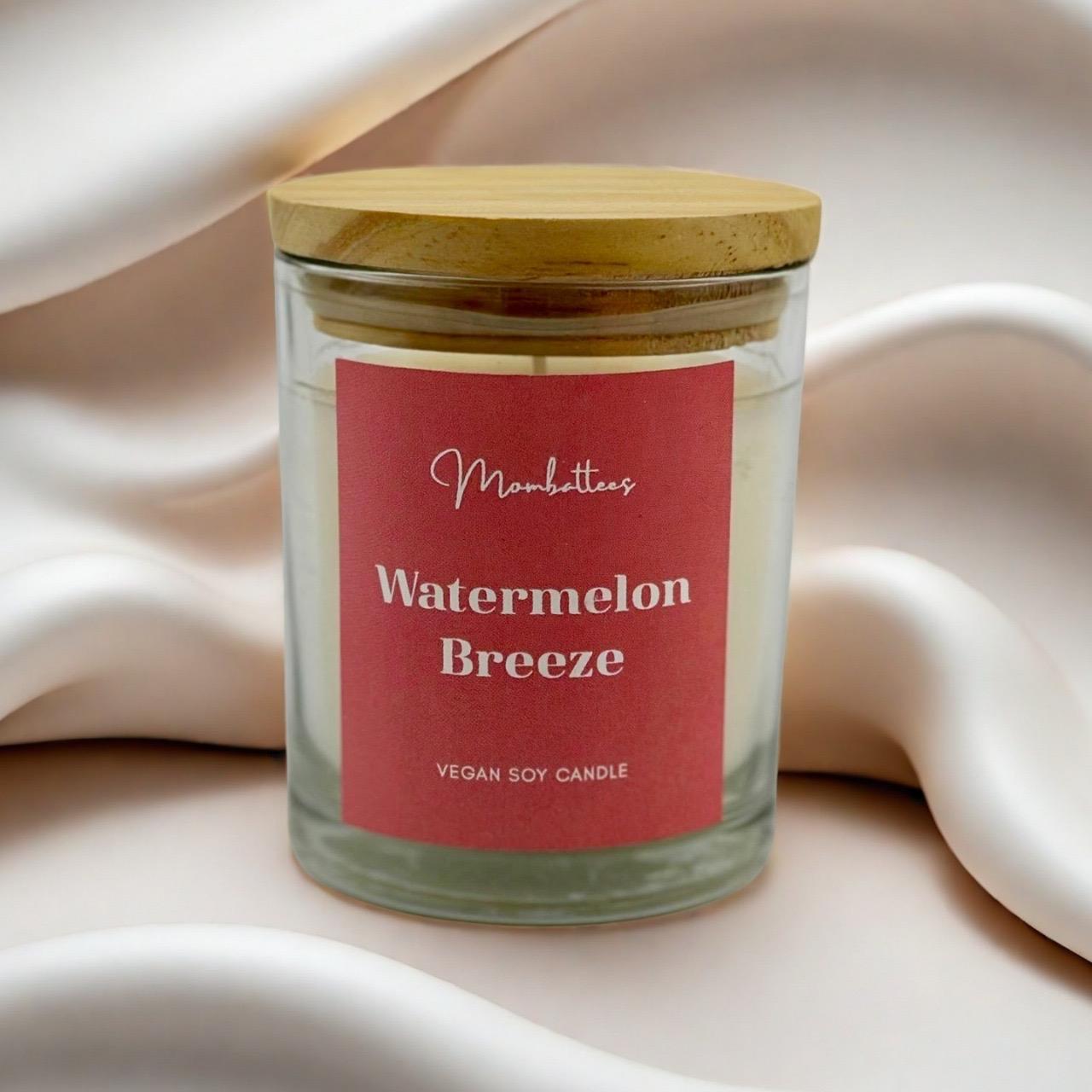 Watermelon Breeze Scented Soy Candle