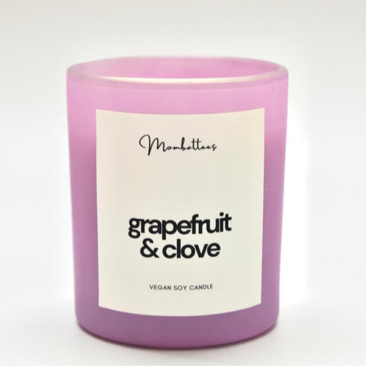 Grapefruit & Clove Scented Soy Candle